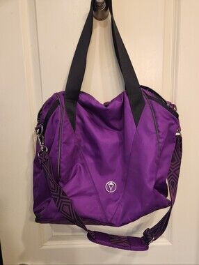 Ivivva Vibrant Purple Convertible Tote with Patterned Strap